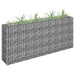 Gabion høybed galvanisert stål 180x30x90 cm vidaXL