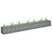Gabion høybed galvanisert stål 270x30x30 cm