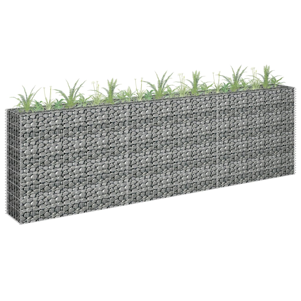 Gabion høybed galvanisert stål 270x30x90 cm