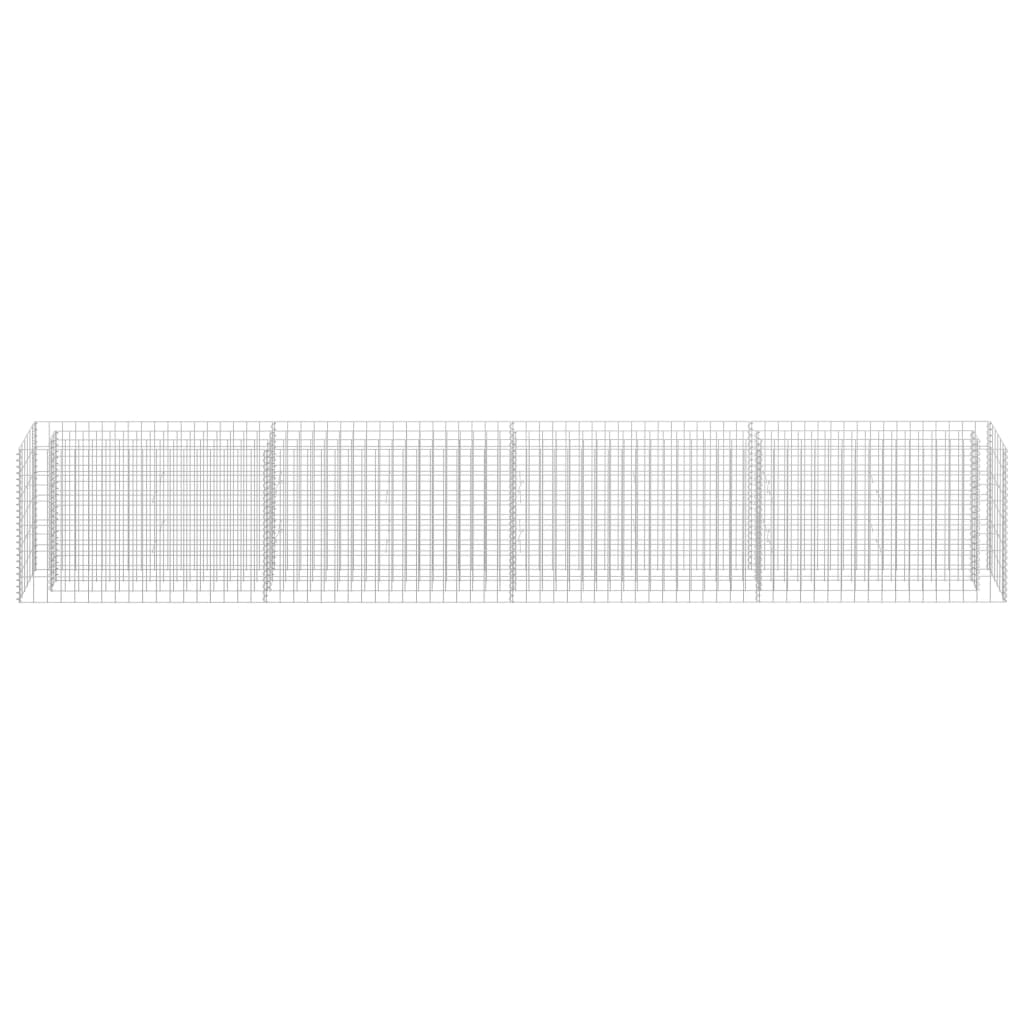 Gabion høybed galvanisert stål 360x30x60 cm