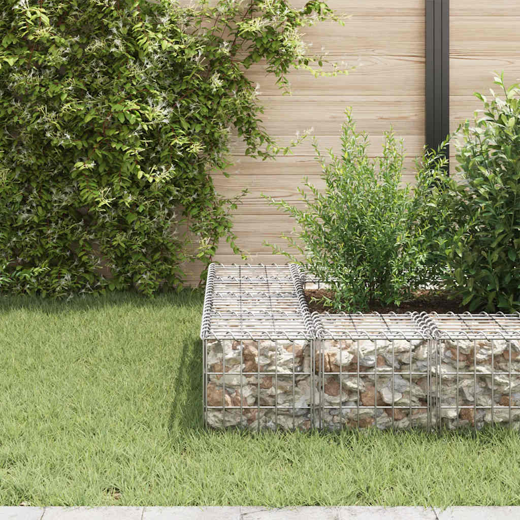 Gabion høybed kubeformet ståltråd 30x30x30 cm