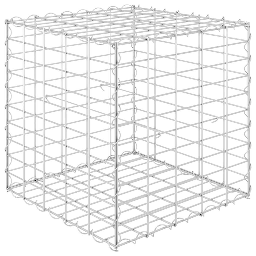 Gabion høybed kubeformet ståltråd 50x50x50 cm