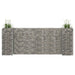 Gabion plantekasse H-formet ståltråd 260x40x100 cm vidaXL