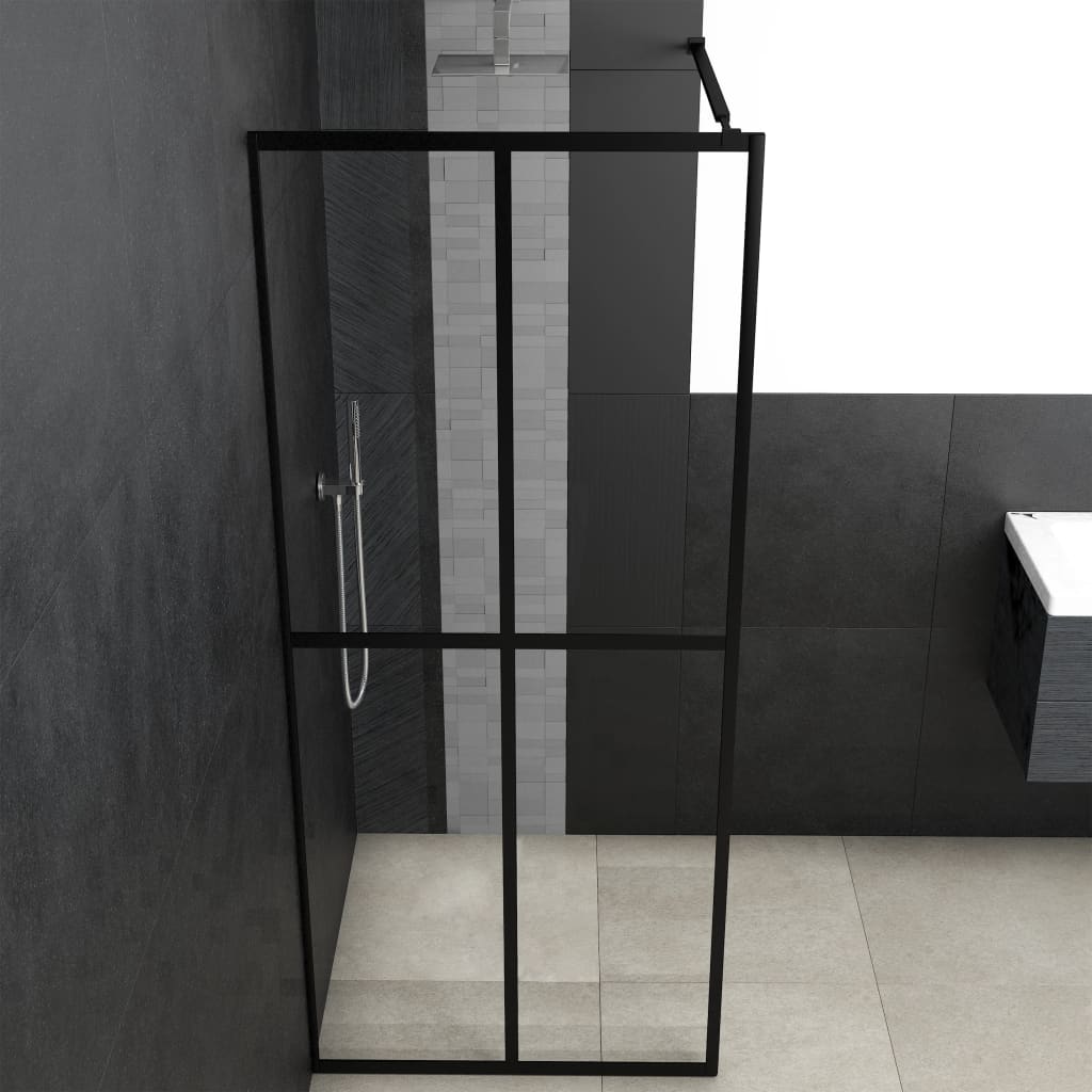 Dusjskjerm klart herdet glass 90x195 cm