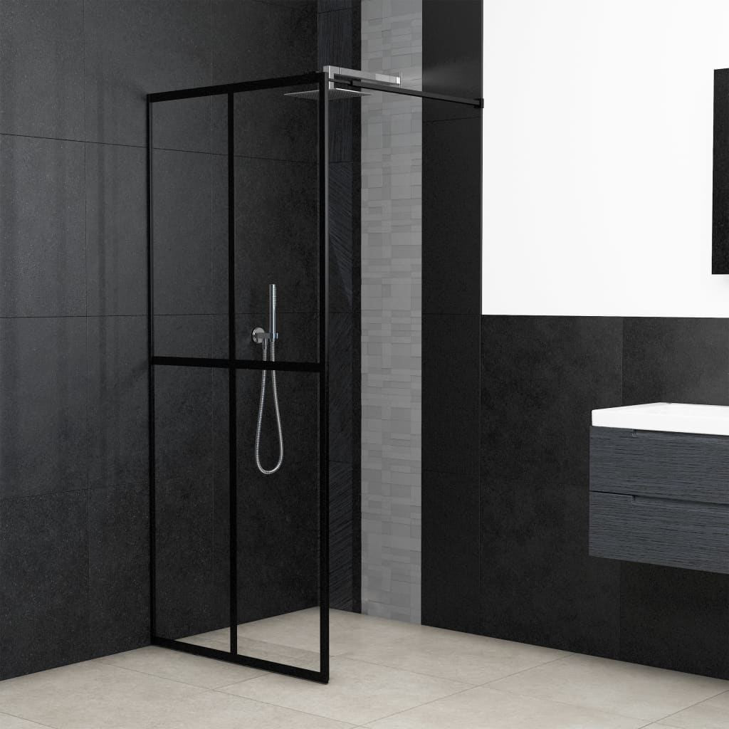Dusjskjerm klart herdet glass 90x195 cm