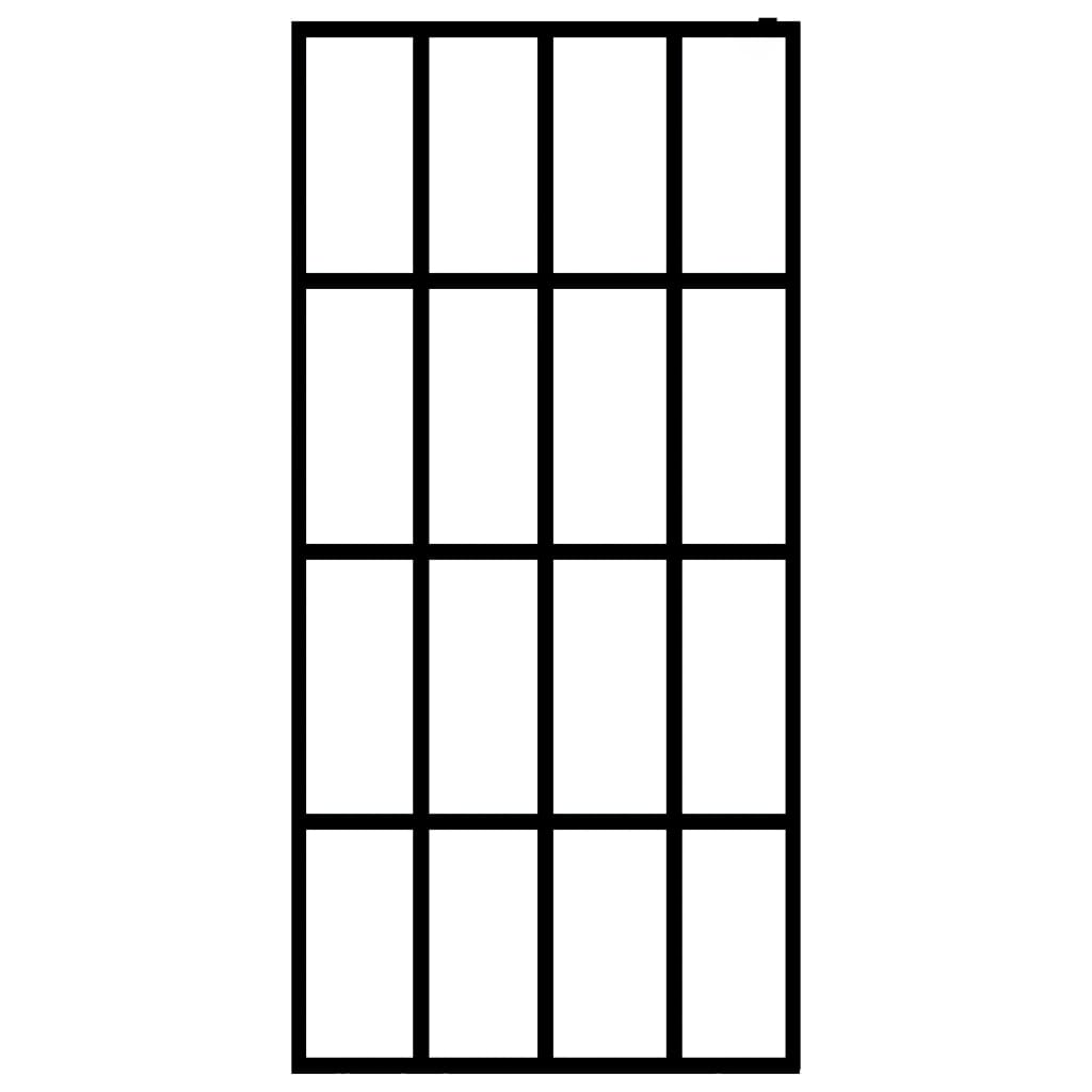Dusjskjerm frostet herdet glass 100x195 cm