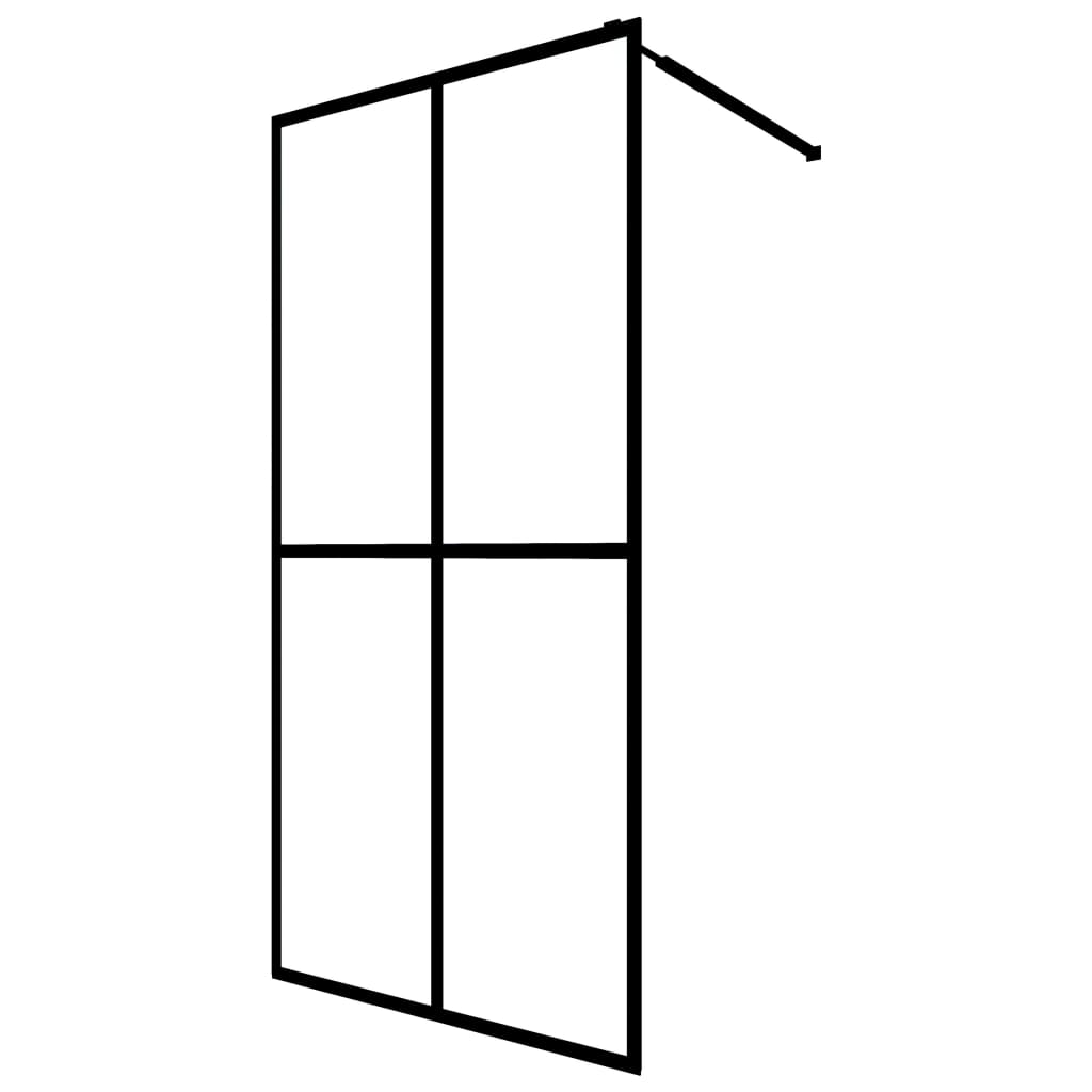 Dusjskjerm frostet herdet glass 80x195 cm
