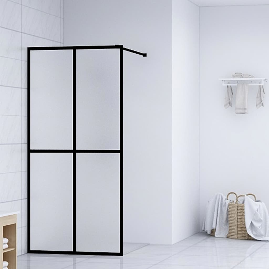 Dusjskjerm frostet herdet glass 80x195 cm