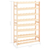 Vinstativ for 56 flasker furu