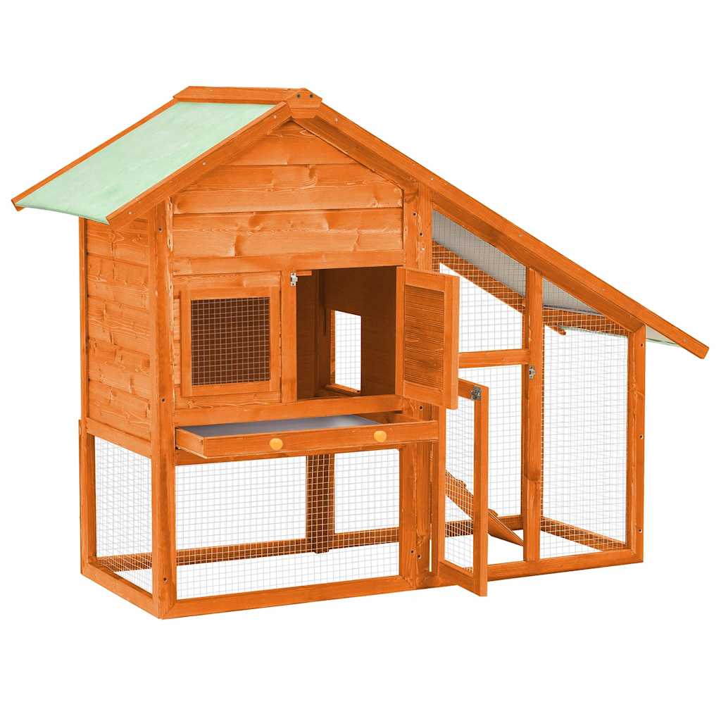 Kaninbur 140x63x120 cm heltre gran