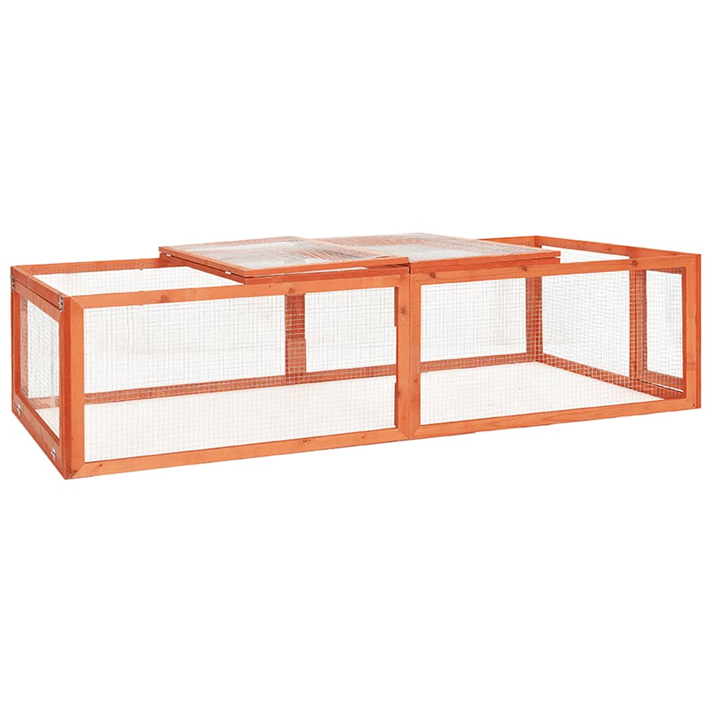 Kaninbur 183x90x46,5 cm heltre gran vidaXL