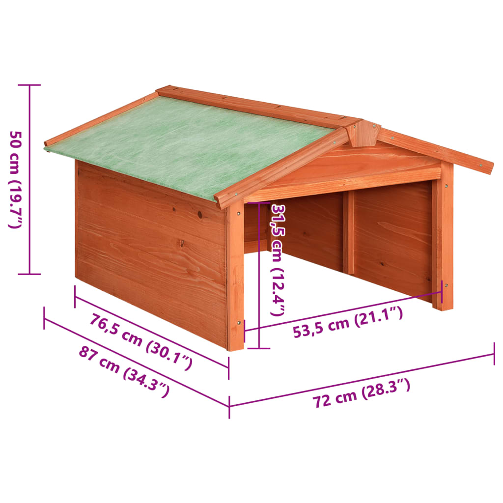 Gressklipperhus 72x87x50 cm heltre gran