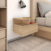 Flytende nattbord 2 stk sonoma eik 40x31x27 cm konstruert tre