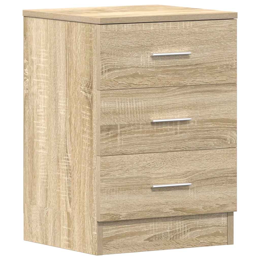 Nattbord 2 stk sonoma eik 38x35x56 cm konstruert tre vidaXL