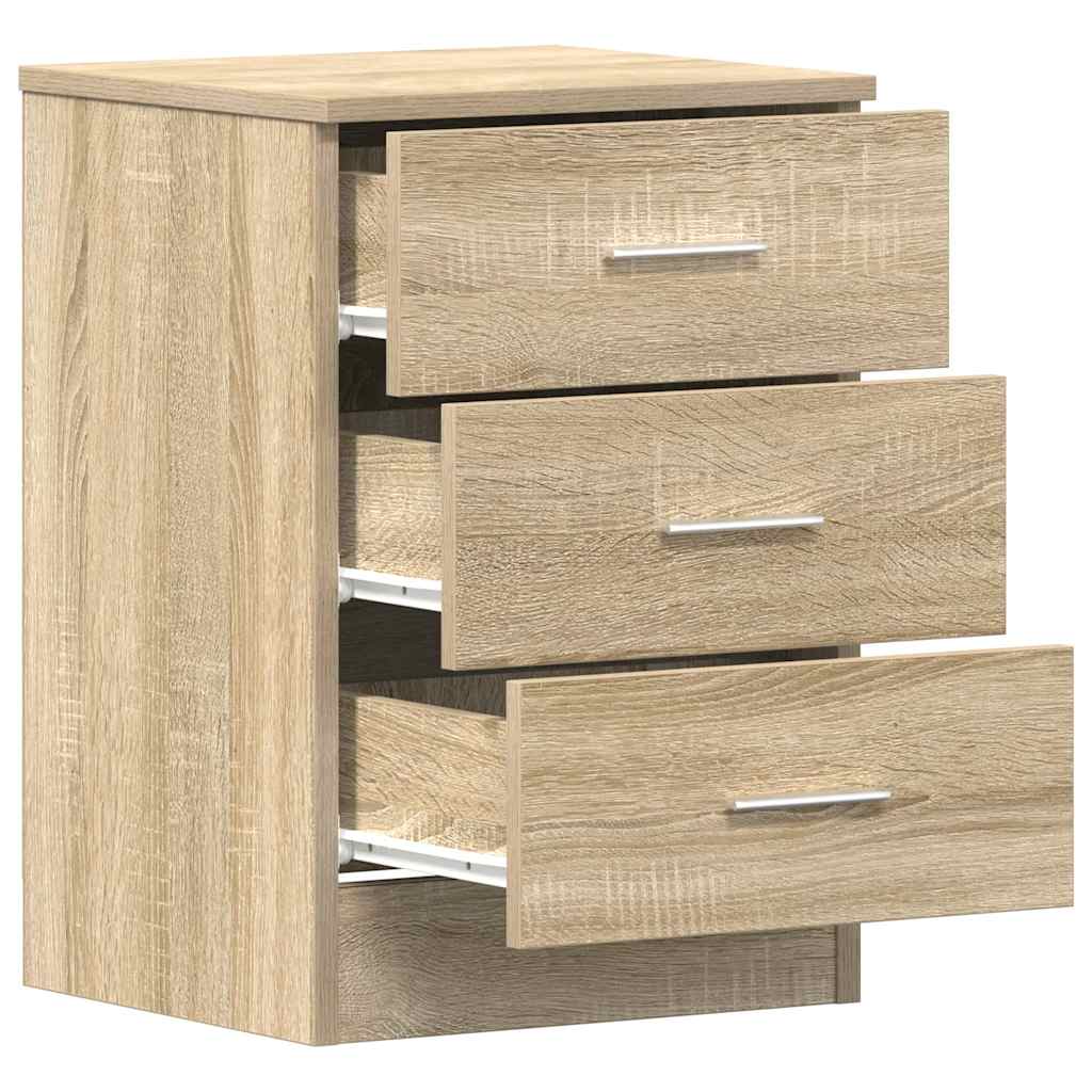 Nattbord 2 stk sonoma eik 38x35x56 cm konstruert tre vidaXL