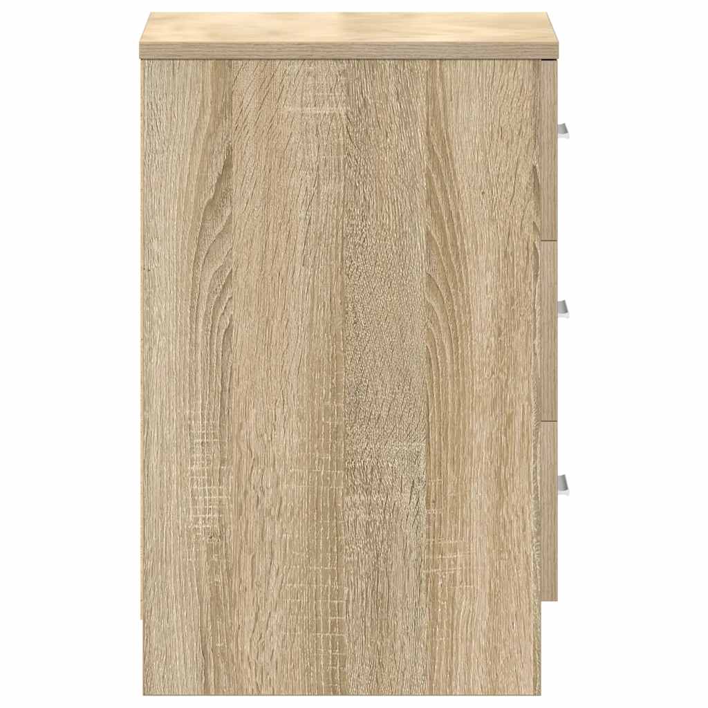Nattbord 2 stk sonoma eik 38x35x56 cm konstruert tre vidaXL