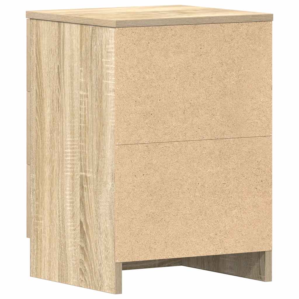 Nattbord 2 stk sonoma eik 38x35x56 cm konstruert tre vidaXL
