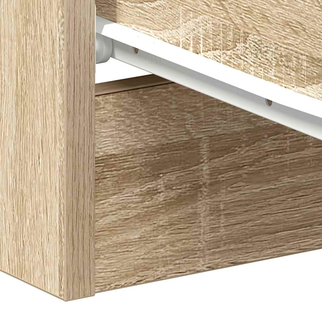 Nattbord 2 stk sonoma eik 38x35x56 cm konstruert tre vidaXL