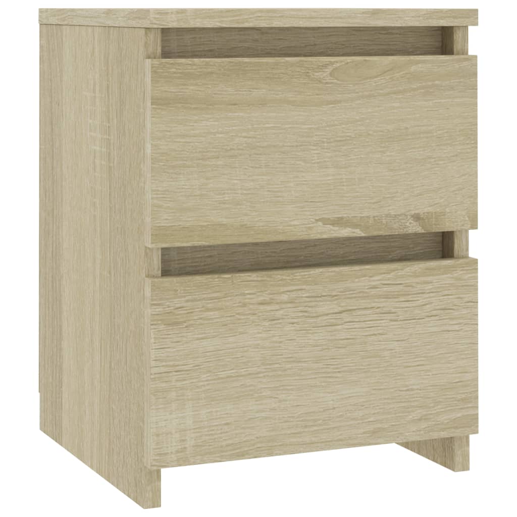 Nattbord 2 stk sonoma eik 30x30x40 cm konstruert tre