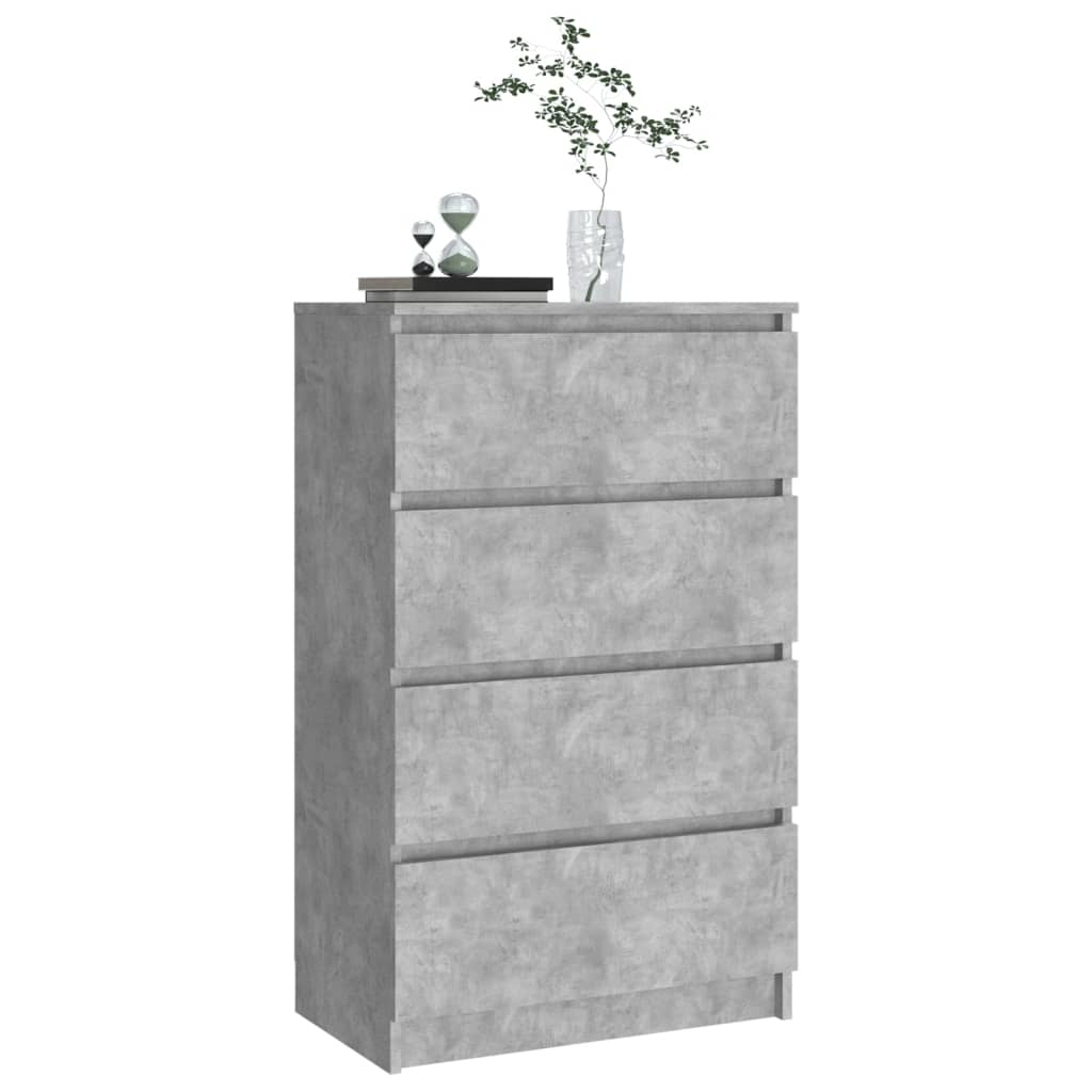 Skjenk betonggrå 60x35x98,5 cm konstruert tre