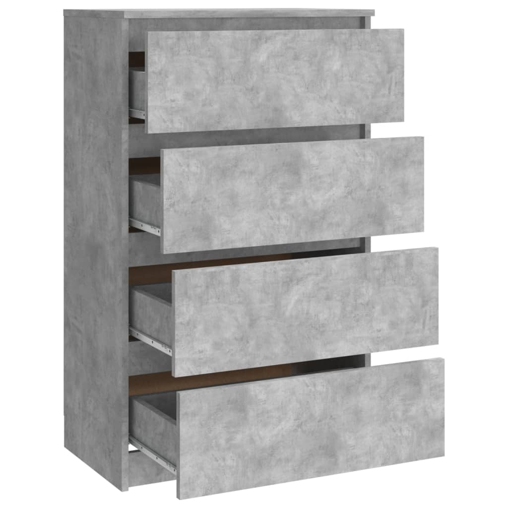 Skjenk betonggrå 60x35x98,5 cm konstruert tre
