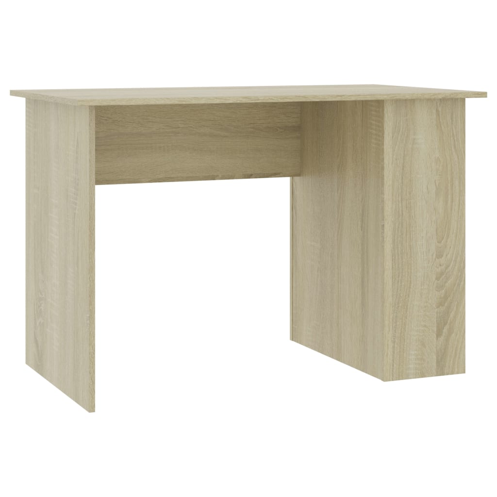 Skrivebord sonoma eik 110x60x73 cm sponplate vidaXL