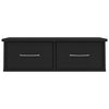 Veggskuff svart 60x26x18,5 cm konstruert tre