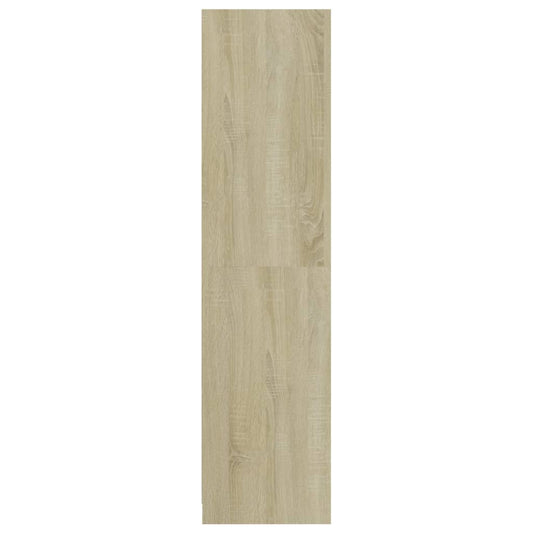 Garderobe med skuffer sonoma eik 50x50x200 cm konstruert tre