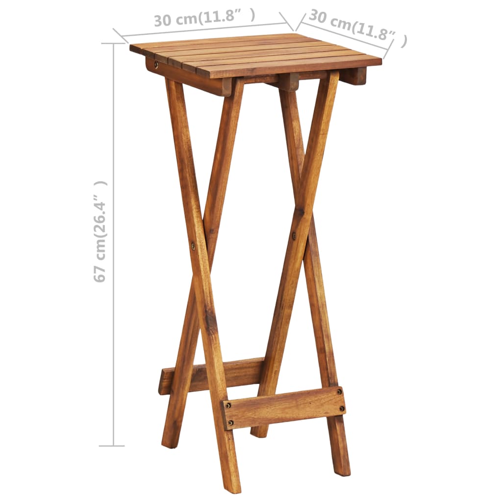 Plantestativ 30x30x67 cm heltre akasie