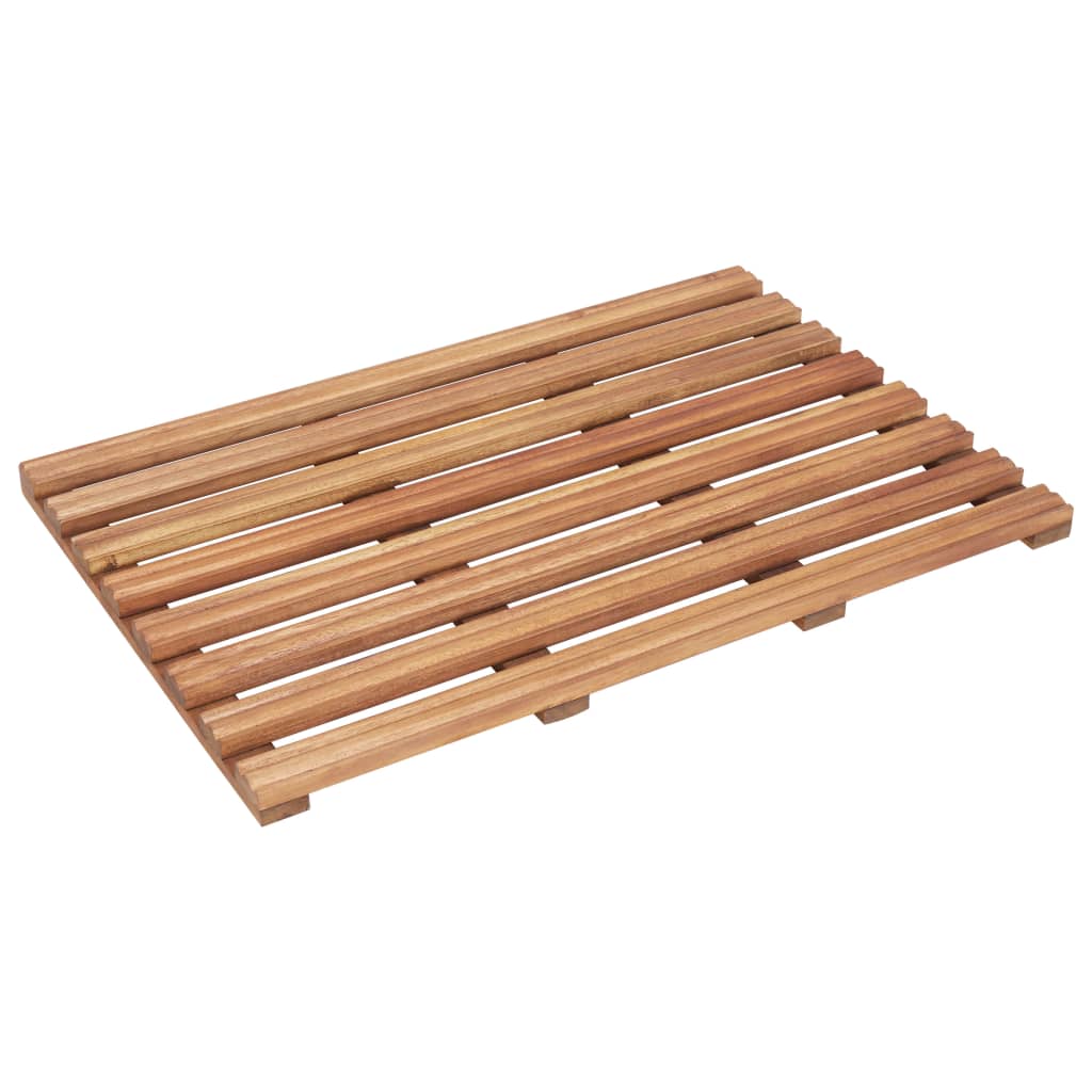 Badematter 2 stk heltre akasie 56x37 cm