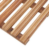 Badematter 2 stk heltre akasie 56x37 cm