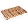 Badematter 2 stk heltre akasie 56x37 cm