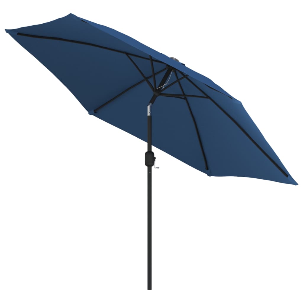 Parasoll med metallstang 300 cm asur