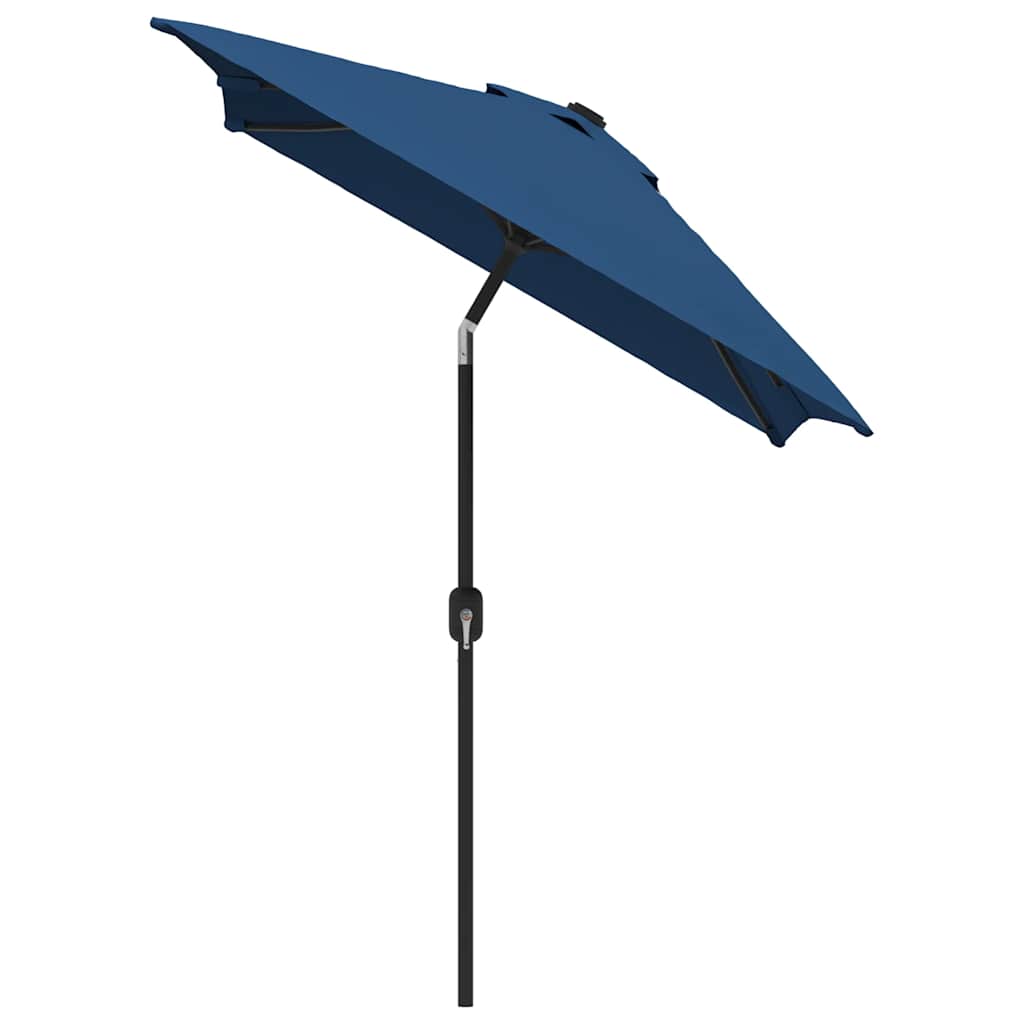 Parasoll med metallstang 300x200 cm asur