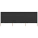 Vindskjerm 3 paneler stoff 400x80 cm antrasitt