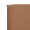 Vindskjerm 3 paneler stoff 400x80 cm gråbrun