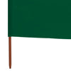 Vindskjerm 3 paneler stoff 400x160 cm grønn