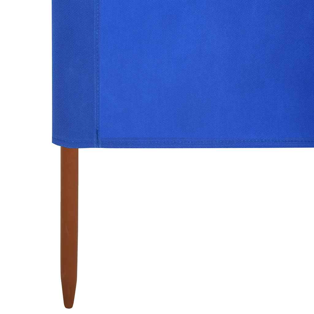 Vindskjerm 5 paneler stoff 600x80 cm asurblå vidaXL