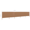 Vindskjerm 5 paneler stoff 600x120 cm gråbrun
