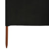 Vindskjerm 5 paneler stoff 600x120 cm svart