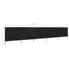 Vindskjerm 5 paneler stoff 600x120 cm svart
