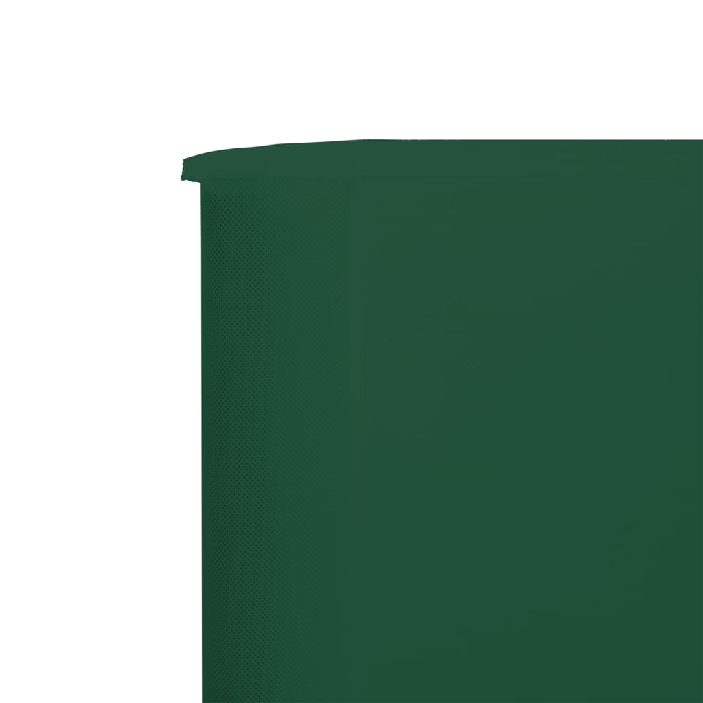 Vindskjerm 5 paneler stoff 600x160 cm grønn