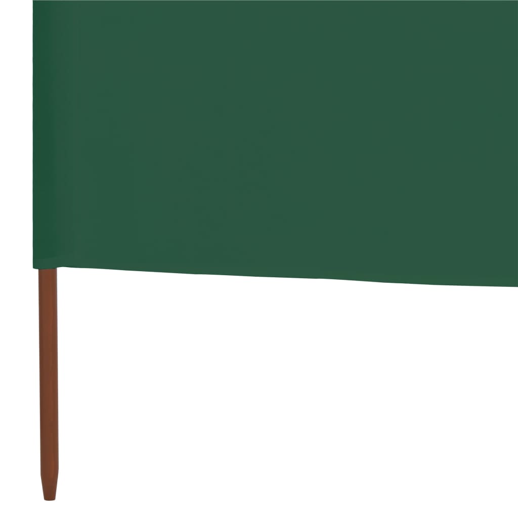 Vindskjerm 5 paneler stoff 600x160 cm grønn