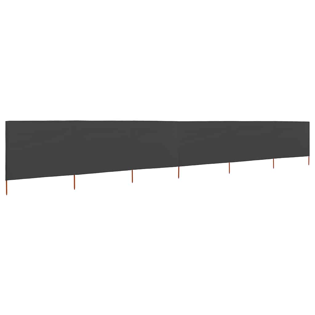 Vindskjerm 6 paneler stoff 800x160 cm antrasitt vidaXL