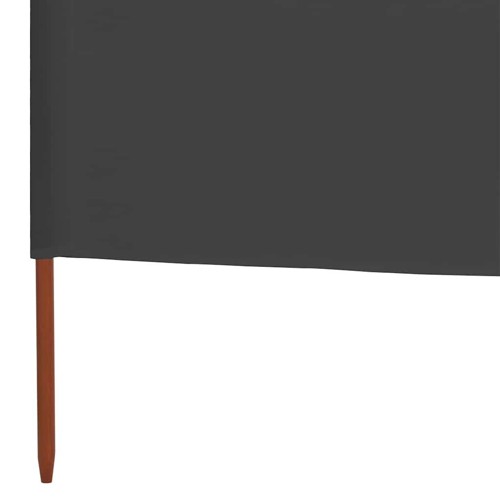 Vindskjerm 9 paneler stoff 1200x160 cm antrasitt vidaXL