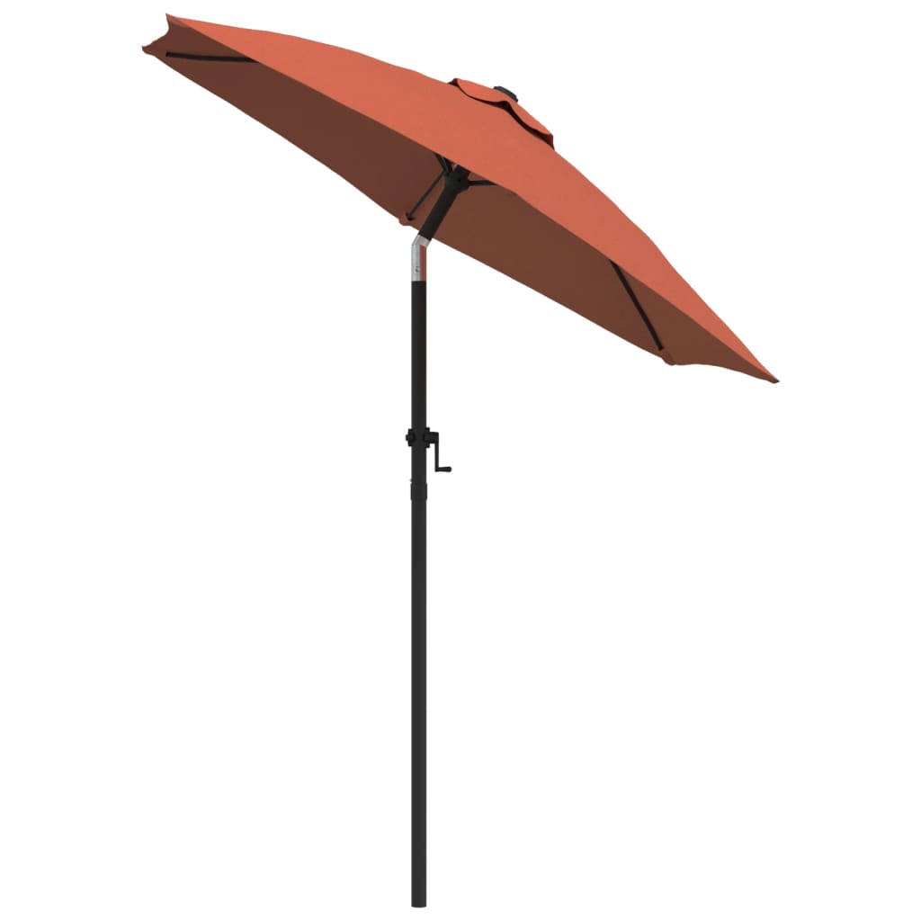 Parasoll terrakotta 200x224 cm aluminium