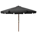 Parasoll med trestang 330 cm antrasitt vidaXL