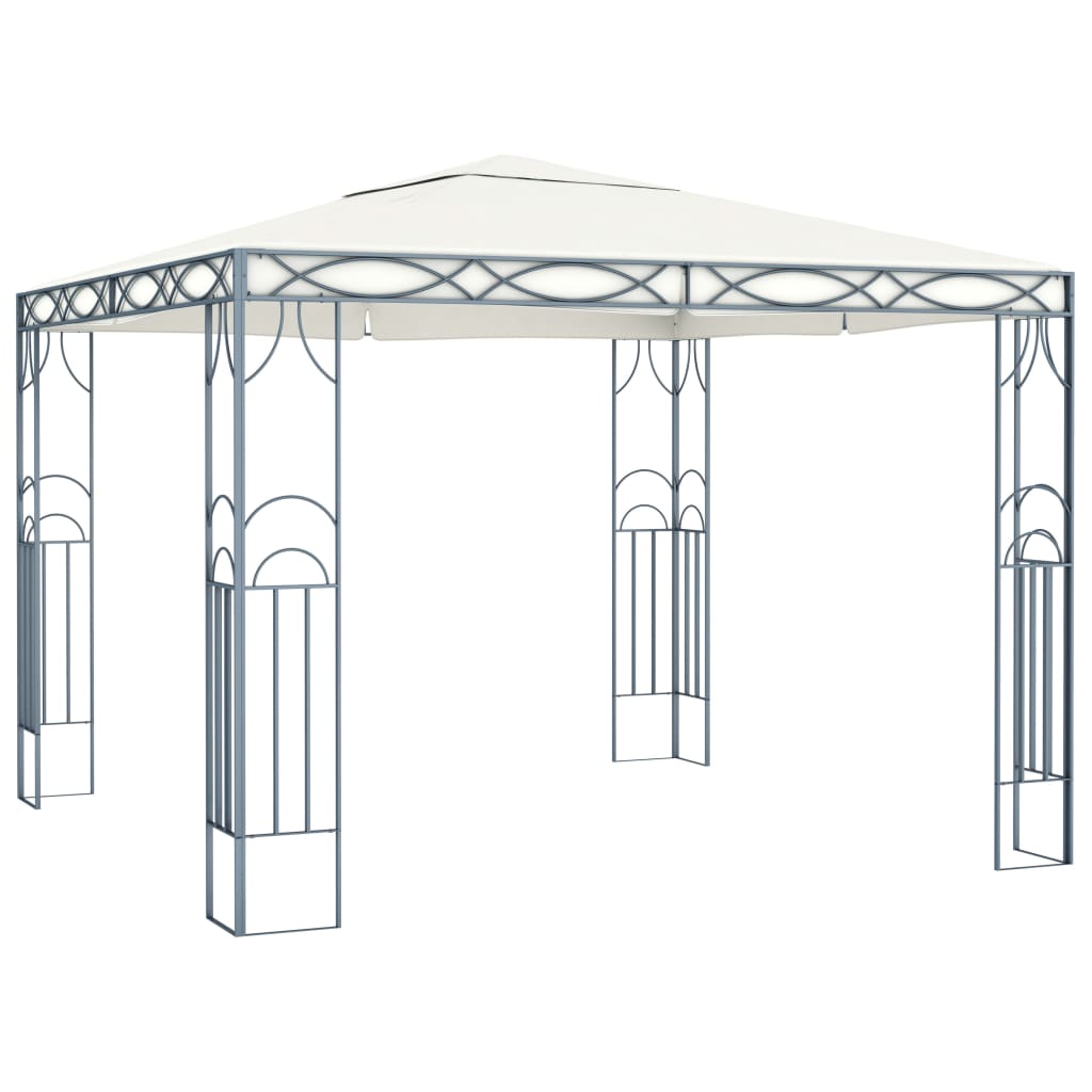Paviljong 300x300 cm kremhvit