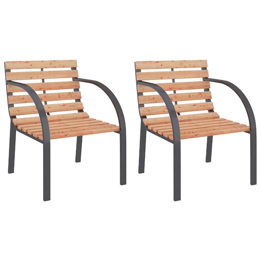 Hagestoler 2 stk tre