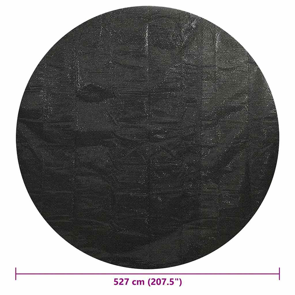 Bassengtrekk svart 527 cm PE